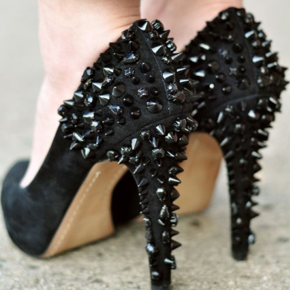Sam Edelman Spiked Heels, US 7.5 - Picture 1 of 6